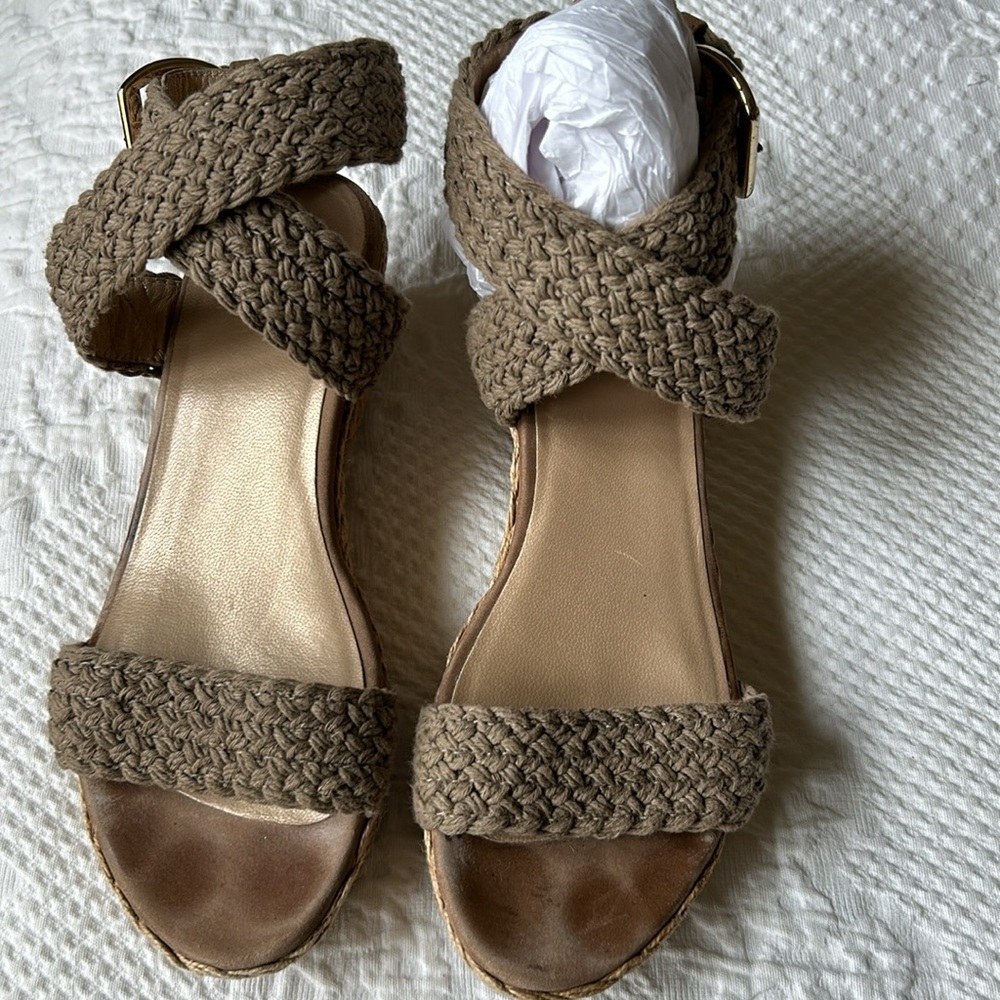 Stuart Weitzman jute summer sandal 5.5